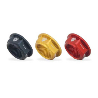 ECROU DE ROUE ARRIERE CNC RACING DUCATI M24x1.25 - Couleur : ROUGE 