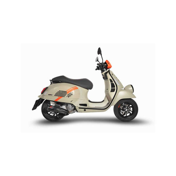 SILENCIEUX ZARD TOP GUN PIAGGIO VESPA GTV 300 - Version : racing, Options : sans option, Matière : titane, Embout : embout carbone