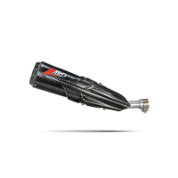 SILENCIEUX ZARD TOP GUN PIAGGIO VESPA GTV 300 - Version : racing, Options : sans option, Matière : titane, Embout : embout carbone