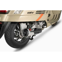 SILENCIEUX ZARD TOP GUN PIAGGIO VESPA GTV 300 - Version : racing, Options : sans option, Matière : titane, Embout : embout carbone