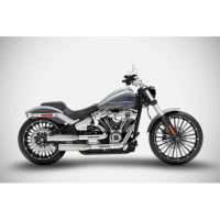 SILENCIEUX INOX ZARD HARLEY-DAVIDSON BREAKOUT-FAT BOY - Version : racing, Options : poli, Matière : inox, Embout : embout aluminium 