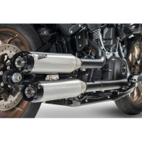 SILENCIEUX INOX ZARD HARLEY-DAVIDSON BREAKOUT-FAT BOY - Version : racing, Options : poli, Matière : inox, Embout : embout aluminium