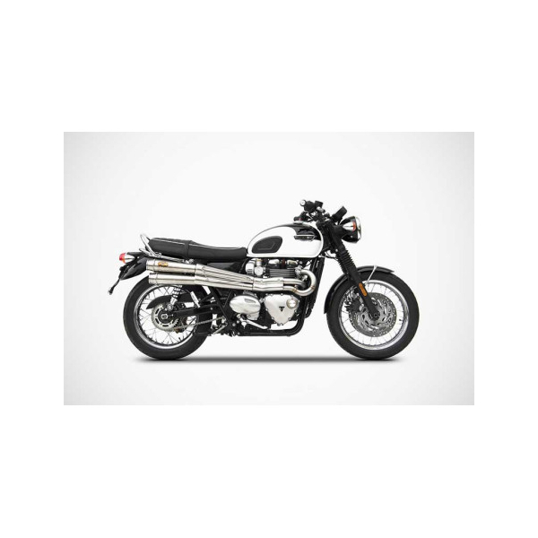 FLANC LATERAL GAUCHE ALUMINIUM BROSSE TRIUMPH BONNEVILLE T120