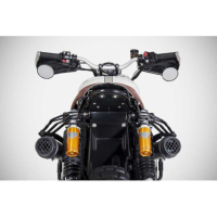 LIGNE COMPLETE 2 SORTIES INOX ZARD TRIUMPH SCRAMBLER 1200 - Version : racing, Options : sans option, Matière : inox, Embout : embout inox