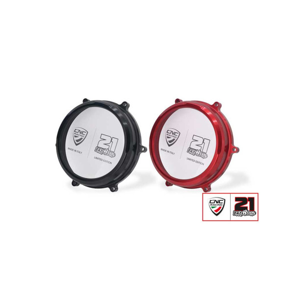 CARTER EMBRAYAGE TRANSPARENT CNC RACING TROY BAYLISS - Couleur : NOIR