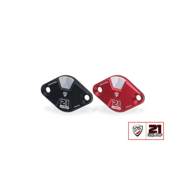 COUVRE INSPECTION PHASE DUCATI V4 CNC RACING TROY BAYLISS - Couleur : NOIR