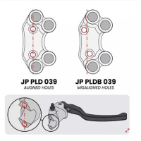 COMMODO DROIT ROUTE JET PRIME TRIUMPH STREET TRIPLE 765 (MAÎTRE-CYLINDRE BREMBO) - Couleur : NOIR
