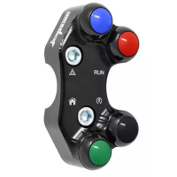 COMMODO DROIT ROUTE JET PRIME TRIUMPH STREET TRIPLE 765 (MAÎTRE-CYLINDRE BREMBO) - Couleur : TITANE