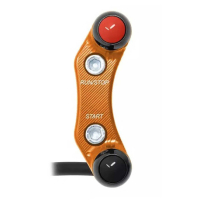 Commodo droit route pour KTM 990 Duke (trous alignés) - Couleur : ORANGE