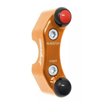 Commodo droit route pour KTM 990 Duke (trous alignés) - Couleur : ORANGE