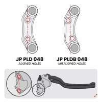 Commodo droit route pour KTM 990 Duke (trous alignés) - Couleur : TITANE