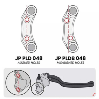 Commodo droit pour maitre cylindre Brembo KTM 990 Duke (trous non alignés) - Couleur : TITANE