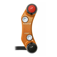 Commodo droit pour maitre cylindre Brembo KTM 990 Duke (trous non alignés) - Couleur : TITANE