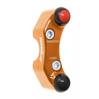 Commodo droit pour maitre cylindre Brembo KTM 990 Duke (trous non alignés) - Couleur : TITANE