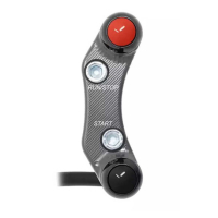 Commodo droit pour maitre cylindre Brembo KTM 990 Duke (trous non alignés) - Couleur : TITANE