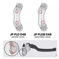 Commodo droit pour maitre cylindre Brembo KTM 990 Duke (trous non alignés) - Couleur : TITANE