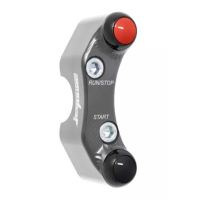 Commodo droit pour maitre cylindre Brembo KTM 990 Duke (trous non alignés) - Couleur : TITANE