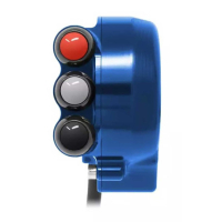 COMMANDE DE GAZ COMMODO DROIT PISTE INTÉGRÉ JET PRIME - Couleur : BLEU