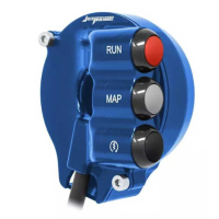 COMMANDE DE GAZ COMMODO DROIT PISTE INTÉGRÉ JET PRIME - Couleur : BLEU