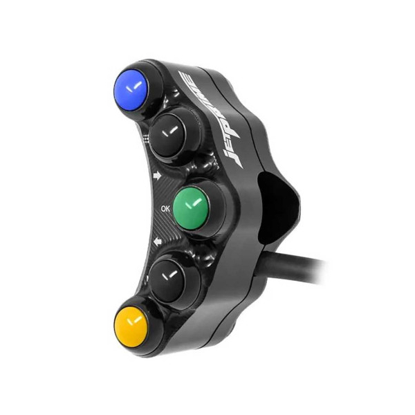 COMMODO GAUCHE RACING JET PRIME TRIUMPH STREET TRIPLE 765 - Couleur : NOIR