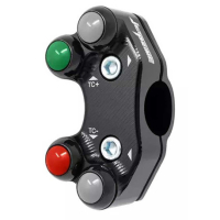 COMMODO GAUCHE RACING JET PRIME APRILIA RS 457 - Couleur : NOIR 