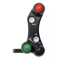 Commodo droit pour maitre cylindre Brembo Triumph Street Triple 765 R (trous non - Couleur : NOIR