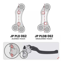 Commodo droit pour maitre cylindre Brembo Triumph Street Triple 765 R (trous non - Couleur : TITANE