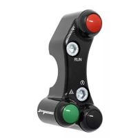 Commodo droit pour maitre cylindre Brembo Triumph Street Triple 765 R (trous non - Couleur : TITANE