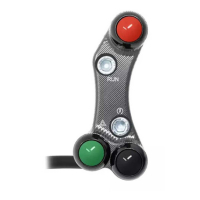 Commodo droit pour maitre cylindre Brembo Triumph Street Triple 765 R (trous non - Couleur : TITANE
