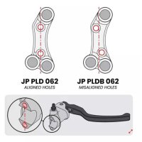 Commodo droit pour maitre cylindre Brembo Triumph Street Triple 765 R (trous non - Couleur : TITANE