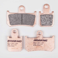 PLAQUETTES DE FREIN FRITTÉS TRAIL/TOURING CM55 BRAKING 