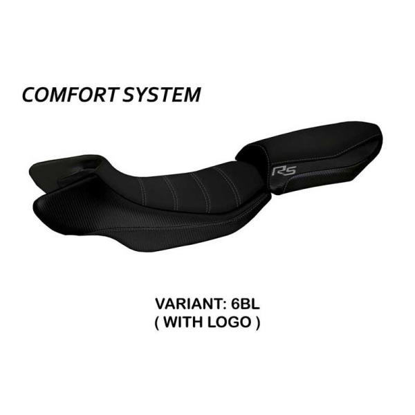 HOUSSE DE SELLE COMPATIBLE BMW R 1200 RS (15-19) MODÈLE AURELIA COLOR RS - Type : CONFORT, Couleur : BLANC ROUGE, Logo : SANS LOGO