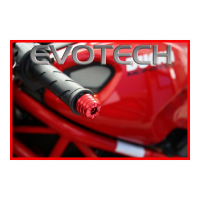 EMBOUTS DE GUIDON UNIVERSEL EVOTECH - Couleur : Noir mat