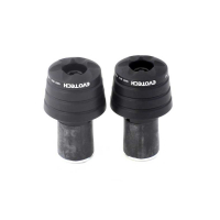 EMBOUTS DE GUIDON UNIVERSEL EVOTECH - Couleur : Noir mat