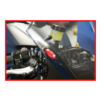 KAWASAKI ER6 / ZX6R / YAMAHA R1 OBTURATEURS DE RETROVISEURS EVOTECH - Couleur 2 : Silver