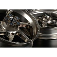 ROUE ARRIERE 17 X 6 ALUMINIUM FORGE GASS RSA OZ KAWASAKI ZX 10 R - Couleur : NOIR MAT 