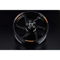 ROUE ARRIERE 17 X 6 ALUMINIUM FORGE GASS RSA OZ SUZUKI GSXR 1000 - Couleur : NOIR MAT