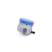 GROS RESERVOIR DE LIQUIDE DE FREIN EVOTECH SORTIE LATERALE - Couleur Corps : Titanium, Couleur bouchon : VERT