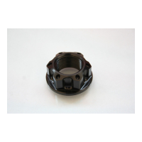 ECROU D AXE DE BRAS OSCILLANT / ROUE AVANT / ROUE ARRIERE EVOTECH - Couleur : Noir mat