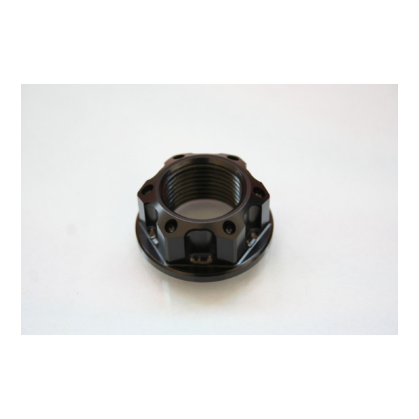 ECROU D AXE DE BRAS OSCILLANT / ROUE AVANT / ROUE ARRIERE EVOTECH - Couleur : Noir mat