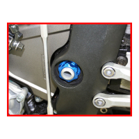 ECROU D AXE DE BRAS OSCILLANT - ROUE ARRIERE - COLONNE EVOTECH - Couleur : Noir Mat