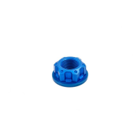 ECROU D AXE DE BRAS OSCILLANT - ROUE ARRIERE - COLONNE EVOTECH - Couleur : Noir Mat
