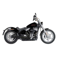 SILENCIEUX ZARD HARLEY DAVIDSON SOFTAIL M8 - Options : noir, Matière : inox, Embout : embout bronze, Version : homologué