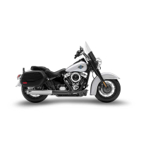 SILENCIEUX ZARD SOFTAIL M8 2025 - Version : racing, Matière : inox, Embout : embout aluminium, Options : chrome