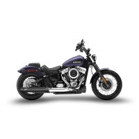 SILENCIEUX ZARD SOFTAIL M8 2025 - Version : racing, Matière : inox, Embout : embout aluminium, Options : chrome