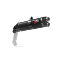 SILENCIEUX ZARD INOX MOTO GUZZI V85 TT 2025/* - Version : racing, Options : sans option, Matière : titane, Embout : embout carbone
