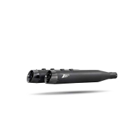 Silencieux INOX ZARD HARLEY DAVIDSON ROAD KING-ROAD GLIDE-STREET GLIDE - Options : noir, Matière : inox, Embout : embout aluminium, Version : homologué