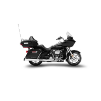 Silencieux INOX ZARD HARLEY DAVIDSON ROAD KING-ROAD GLIDE-STREET GLIDE - Options : noir, Matière : inox, Embout : embout aluminium, Version : homologué