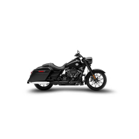 Silencieux INOX ZARD HARLEY DAVIDSON ROAD KING-ROAD GLIDE-STREET GLIDE - Options : noir, Matière : inox, Embout : embout aluminium, Version : homologué