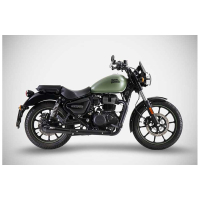 SILENCIEUX ZARD ROYAL ENFIELD METEOR 350 - Options : poli, Matière : inox, Embout : embout inox, Version : homologué